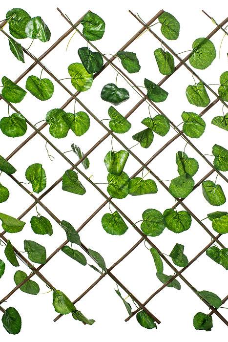 47.5"x 66" Begonia Leaf Stretchable  Fence Screen Green