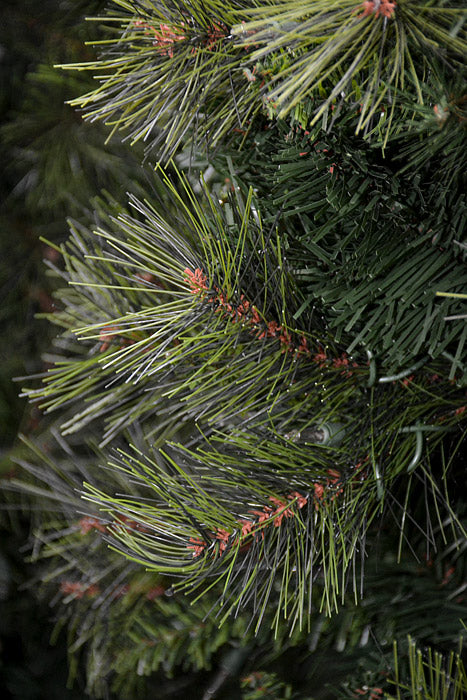 7.5Ft X 31" Lit Belgium Mix Pencil Tree With 400 Lights