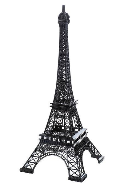 24.5" Metal Eiffel Tower Black