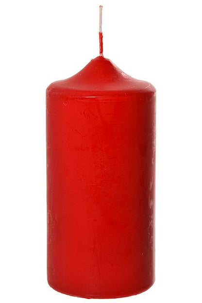 2.8" X 6" Patrician Pillar Candle Red