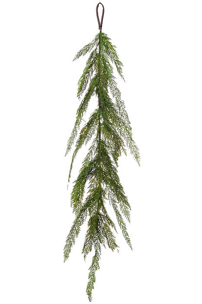 48" Real Touch Lebanon Cedar Full Garland Natural Green