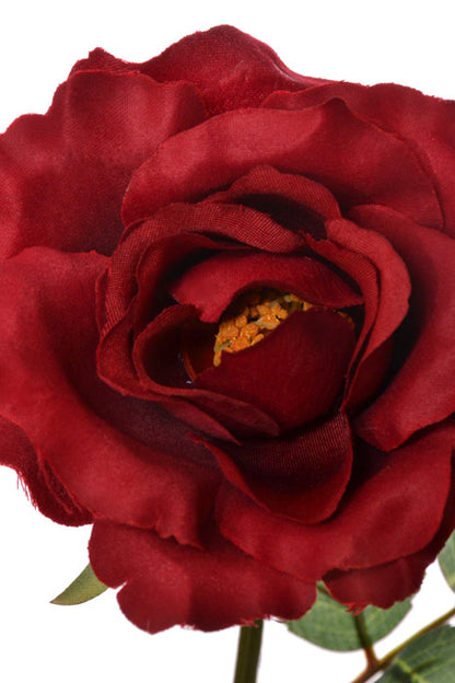 22" Silk Medium Rose Spray Burgundy