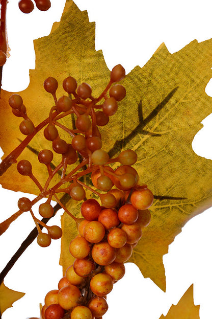 33" Mixed Berry Spray Orange/Yellow/Brown