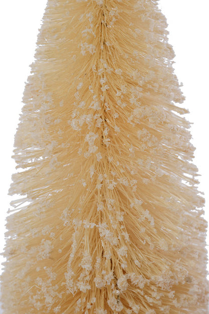 9" / 12" / 18" Nordic Tree On Wood Block Cream Set/3