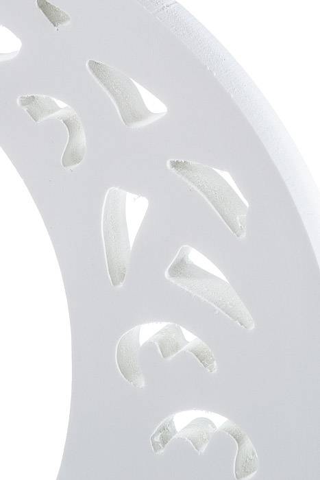 19.75" White Carved Number "3"