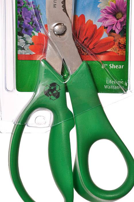 8" Titanium Garden Shear Green