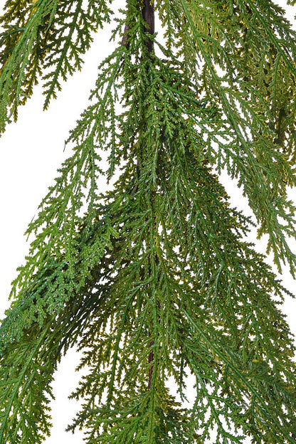 48" Real Touch Lebanon Cedar Full Garland Natural Green