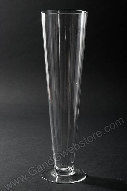 4.25&quot; X 4.25&quot; X 15.75&quot; Fluted Glass Vase Clear