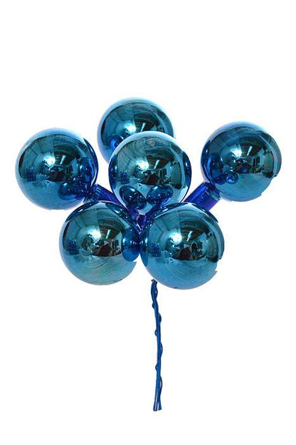 35mm Gloss Glass Ball Ornament Royal Blue Pkg/72