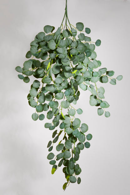 51" Silk Eucalyptus Hanging Spray Green