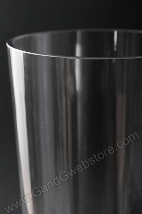 4.25&quot; X 4.25&quot; X 15.75&quot; Fluted Glass Vase Clear