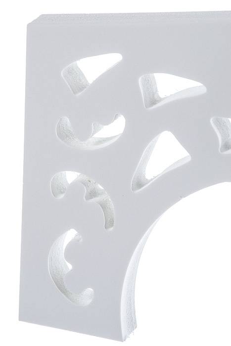 19.75" White Carved Number "7"