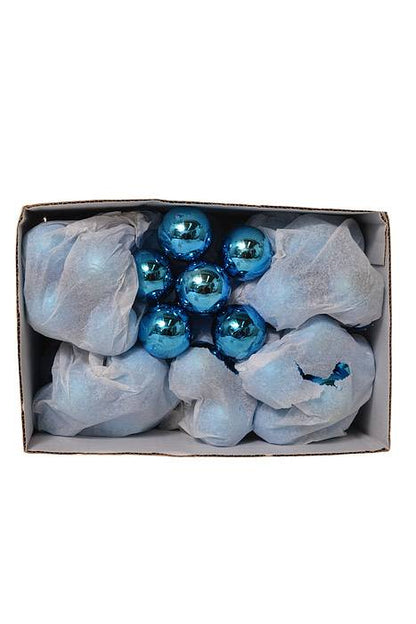 35mm Gloss Glass Ball Ornament Royal Blue Pkg/72