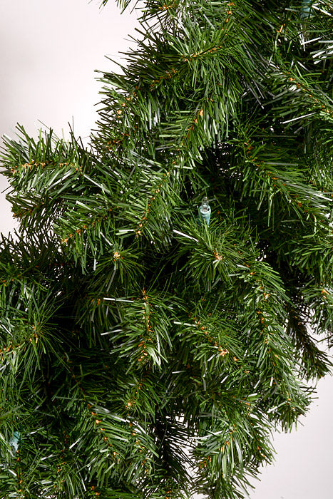 48" Majestic Double Wreath W/100 Smart Lights Green