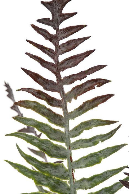 22" Frost River Fern Bush Green/burgundy