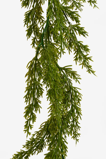 70" UV Cedar Garland Green