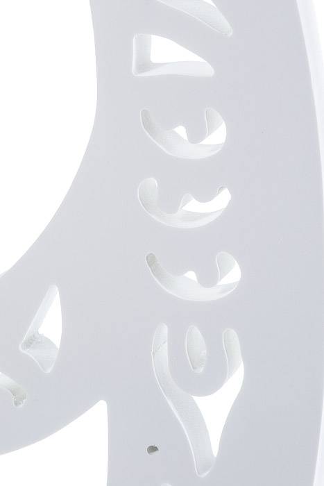 19.75" White Carved Number "9"