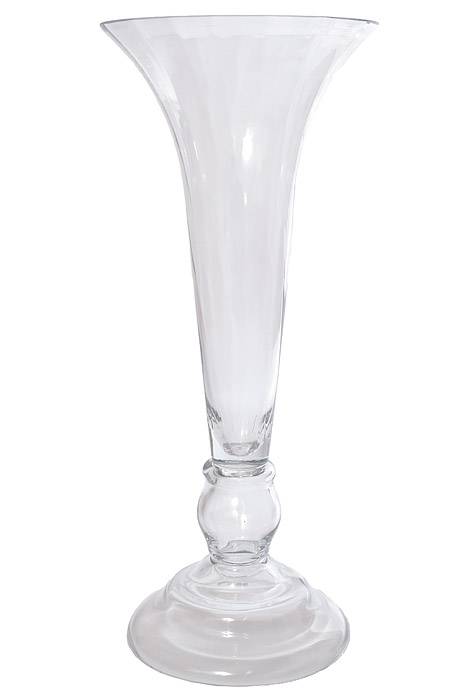 8.25" X 7.75" X 20.25" Glass Vase Clear