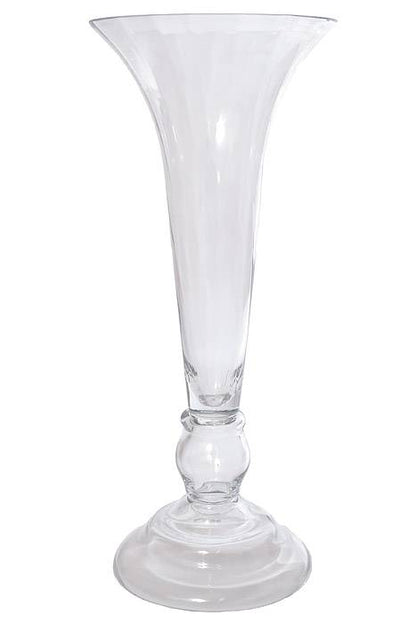 8.25" X 7.75" X 20.25" Glass Vase Clear