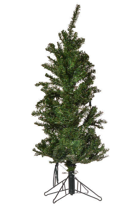 4Ft X 23" Hudson Valley Pencil Tree 150 Lights Two Tones Green/Clear Brite