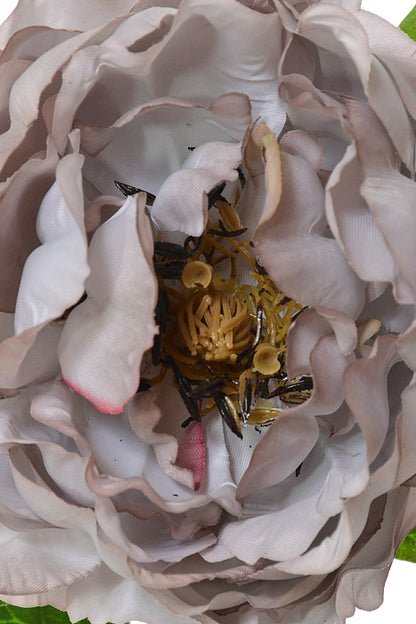 18.5" Silk DÃ©cor Peony Spray Gray