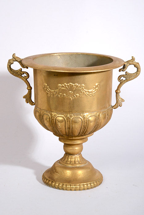 16"-18" Metal Eared Urn Light Gold Set/2