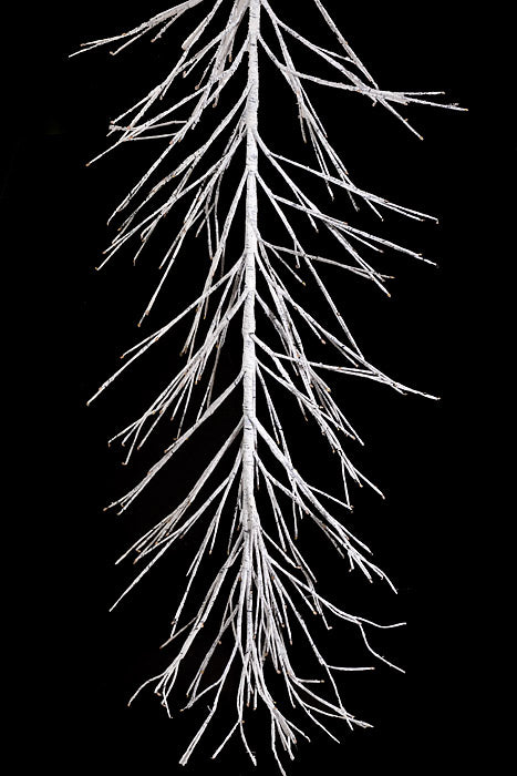48" Led/Trim Ultra Birch Garland Plug In White