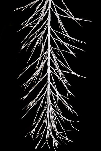 48" Led/Trim Ultra Birch Garland Plug In White