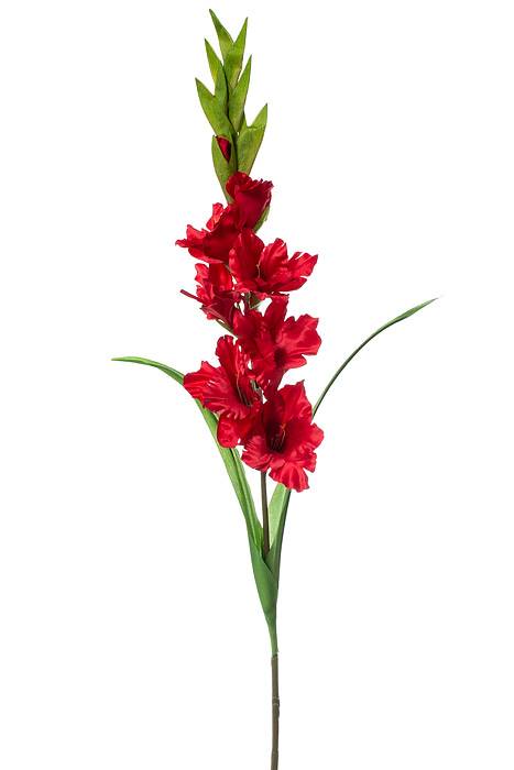 36" Silk Gladiolus Spray Red