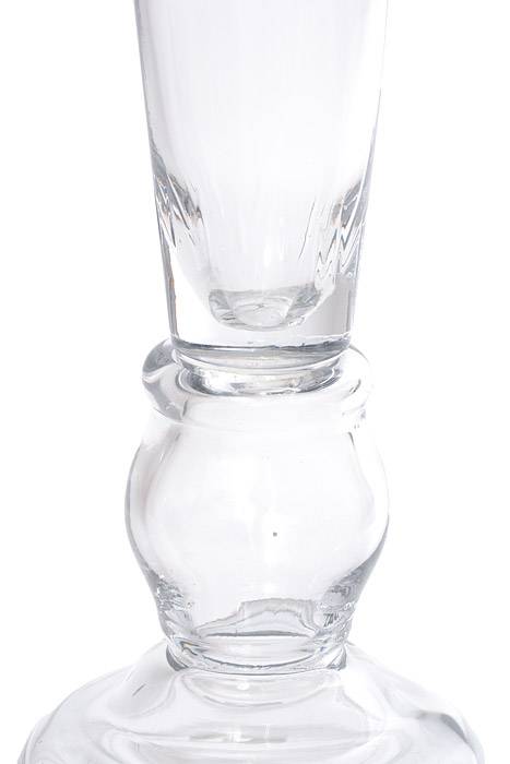 8.25" X 7.75" X 20.25" Glass Vase Clear