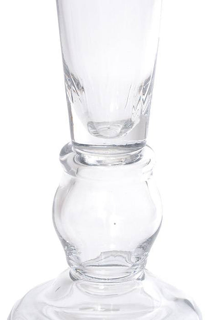 8.25" X 7.75" X 20.25" Glass Vase Clear
