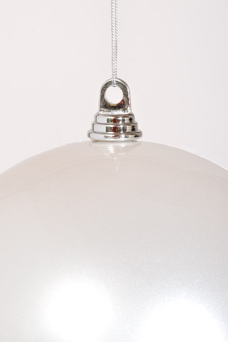 250Mm Plastic Ball Ornament White