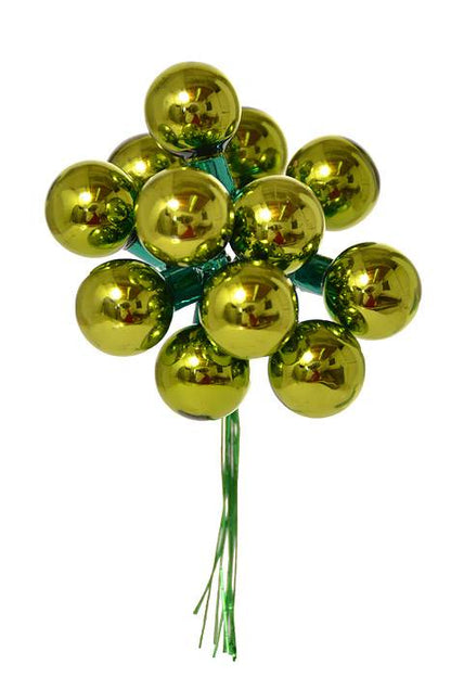 20mm Gloss Glass Ball Apple Green Pkg/144