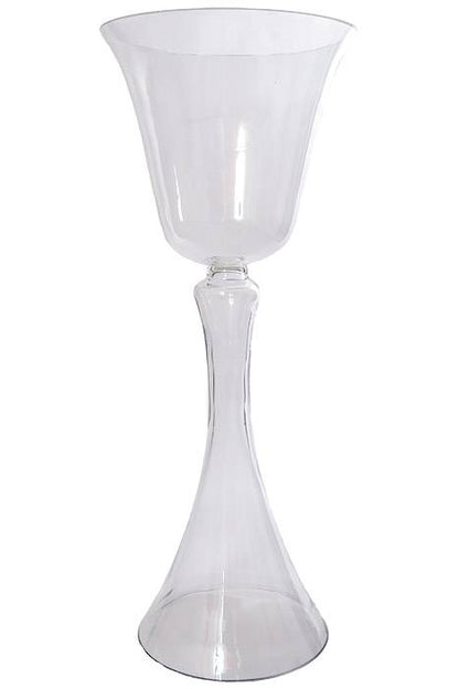 25" Reversible Glass Vase Clear