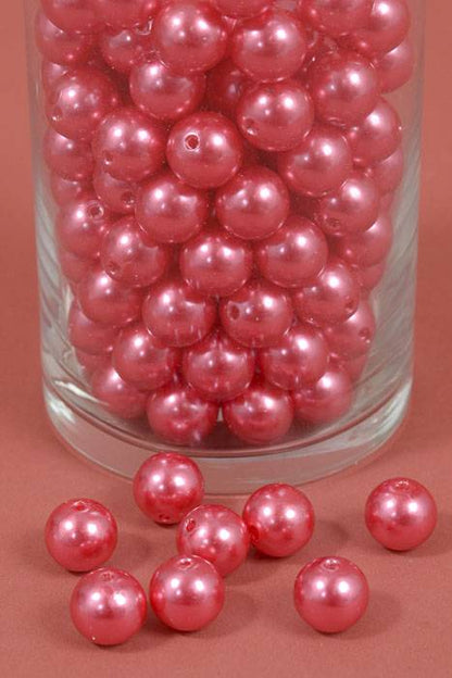 16mm Abs Pearl Beads Red Pkg(500g)