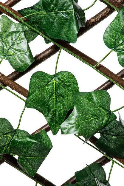 47.5"x 66" Large Ivy Leaf Stretchable  Fence Screen Green