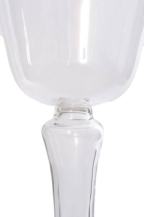 25" Reversible Glass Vase Clear