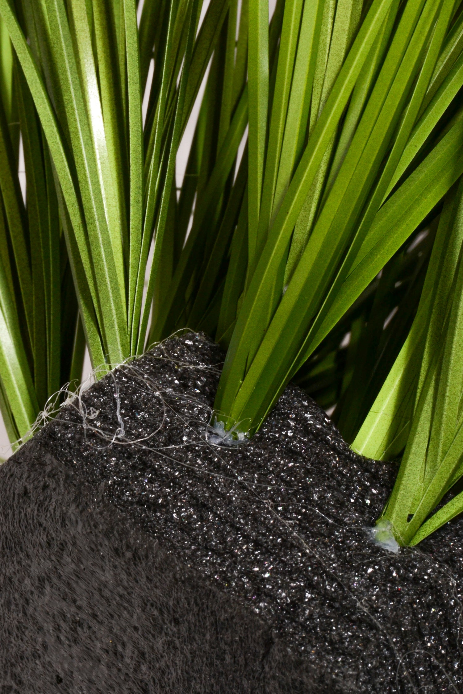 14" Artificial Grass Bush Green