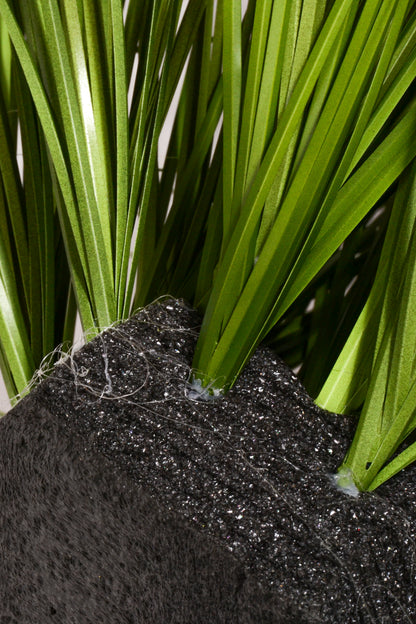 14" Artificial Grass Bush Green