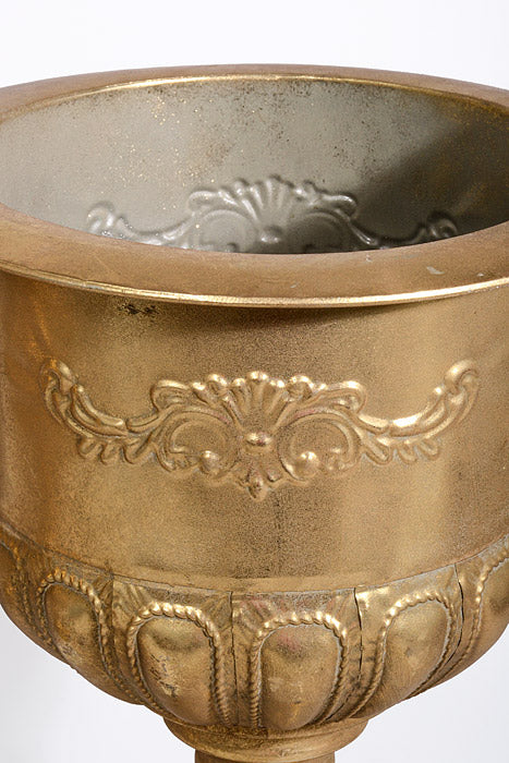 16"-18" Metal Eared Urn Light Gold Set/2