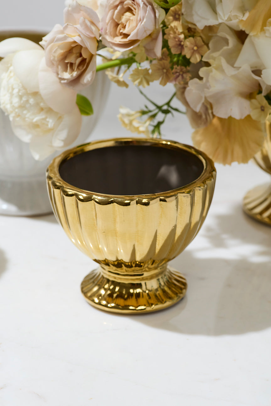6"X 5" Coronation Compote Gold