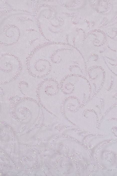 9" X 10ft Sparkle Swirl Organza Light Pink Pkg/6