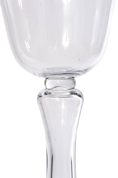 21.25" Reversible Glass Vase Clear