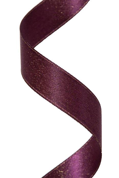 5/8"x  20yds Glitter Pearl Satin Gold Amethyst