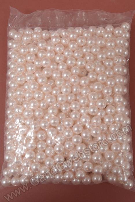 12mm Abs Pearl Beads Light Pink Pkg(500g)