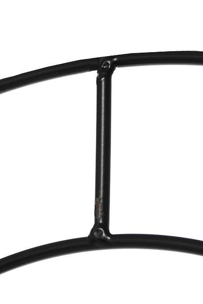 14" Double Flat Wreath Wire Black