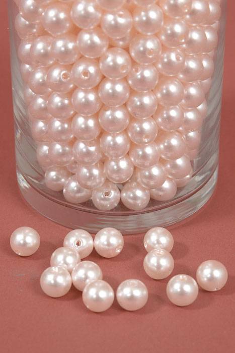 12mm Abs Pearl Beads Light Pink Pkg(500g)