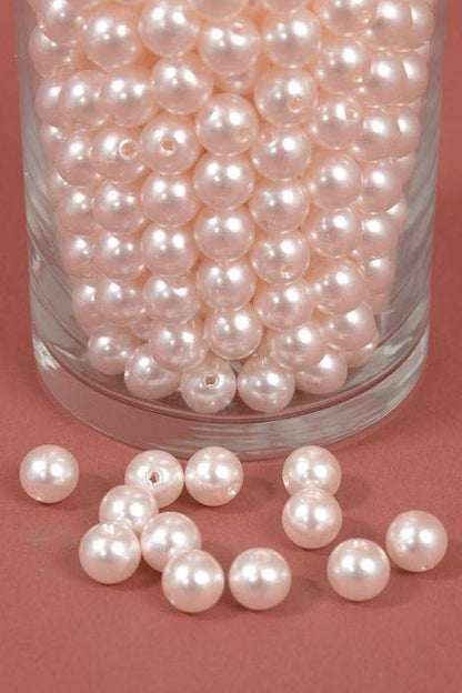 12mm Abs Pearl Beads Light Pink Pkg(500g)