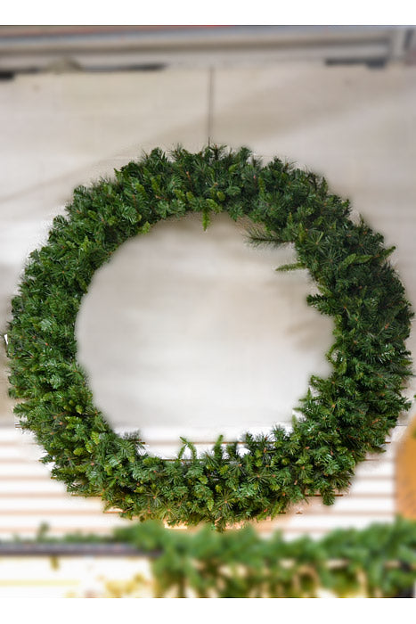 96" Deluxe Belgium Wreath With 3D Frame Two Tones Green