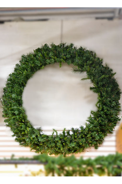 96" Deluxe Belgium Wreath With 3D Frame Two Tones Green